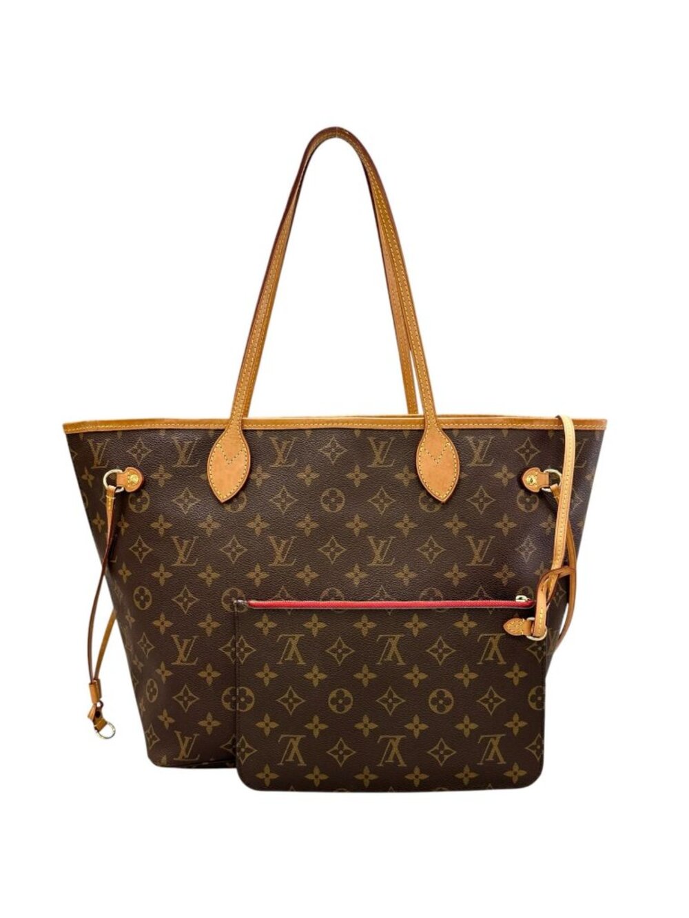Louis Vuitton Neverfull MM Tote Bag Monogram Canvas Brown